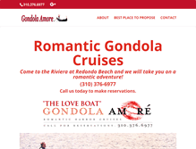 Tablet Screenshot of gondolaamore.com